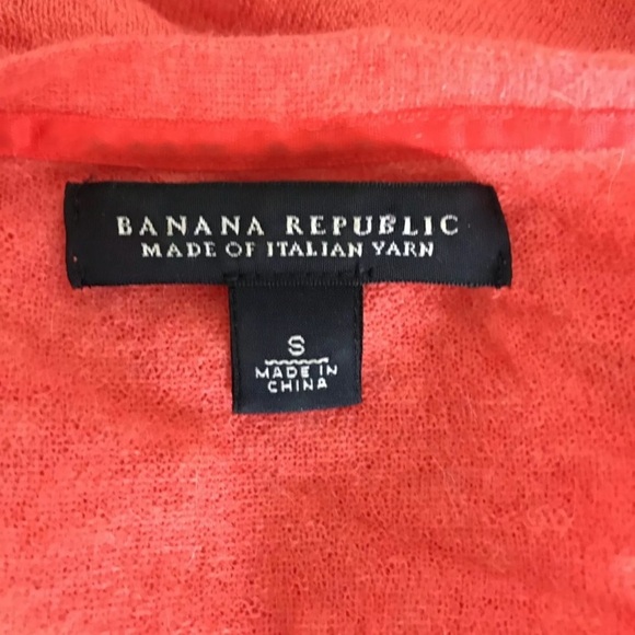 Banana Republic Italian Wool Alpaca Cardigan Sweater Womens S Office Preppy - Picture 5 of 8